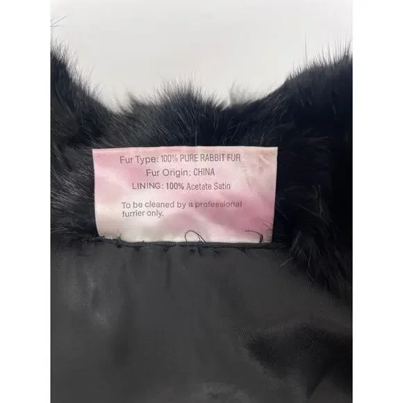 Somerset Furs Real Rabbit Fur Coat - Picture 8 of 10
